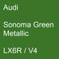 Preview: Audi, Sonoma Green Metallic, LX6R / V4.